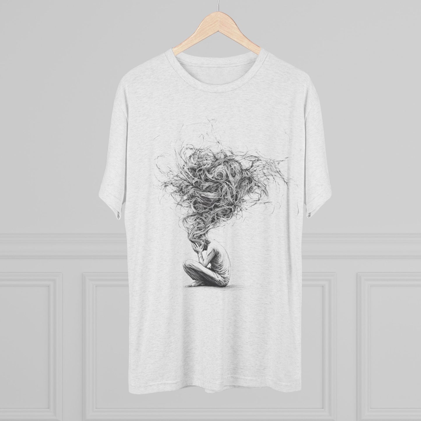 Inner Chaos – Minimalist Emotional Expression T-Shirt