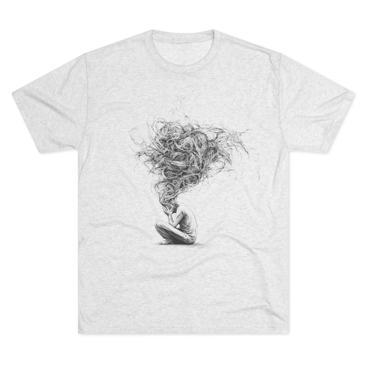 Inner Chaos – Minimalist Emotional Expression T-Shirt